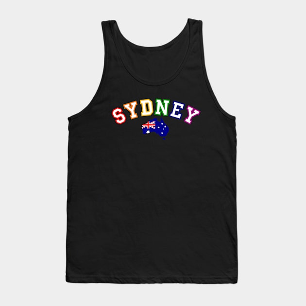 Team Rainbow LGBT Sydney Pride, Australia Tank Top by teamrainbowstore